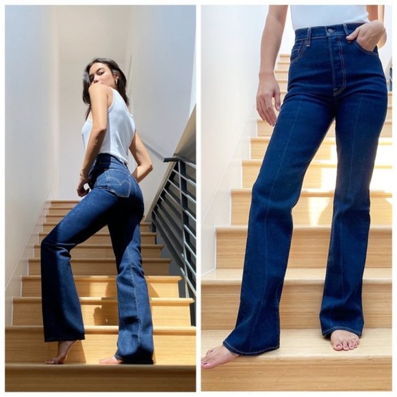 NWT Levi’s Premium Ribcage Boot Jeans in High Key Wash - Picture 3 of 14